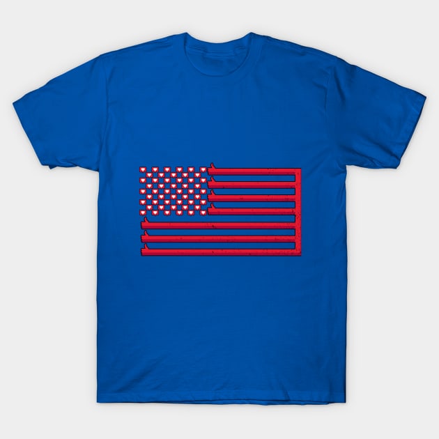 USA Flag like T-Shirt by RhinoTheWrecker